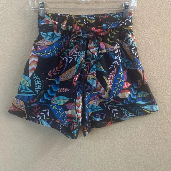 Johnny Was “Jade” Tropical Print Linen Shorts Extra Small EUC! - Picture 5 of 9